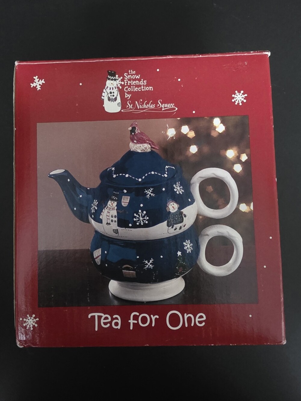 Tea For One The Snow Friends Collection By St. Nichols Square NIB